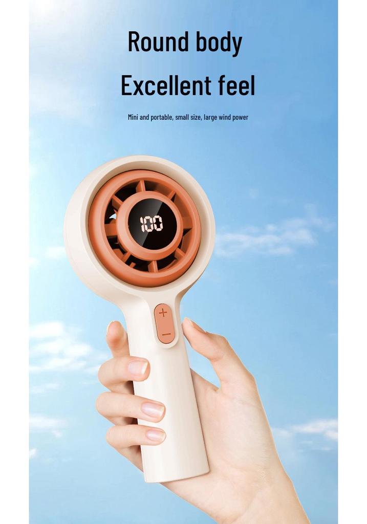 2026 High-Speed Rechargeable Mini Portable Fan with Powerful Wind