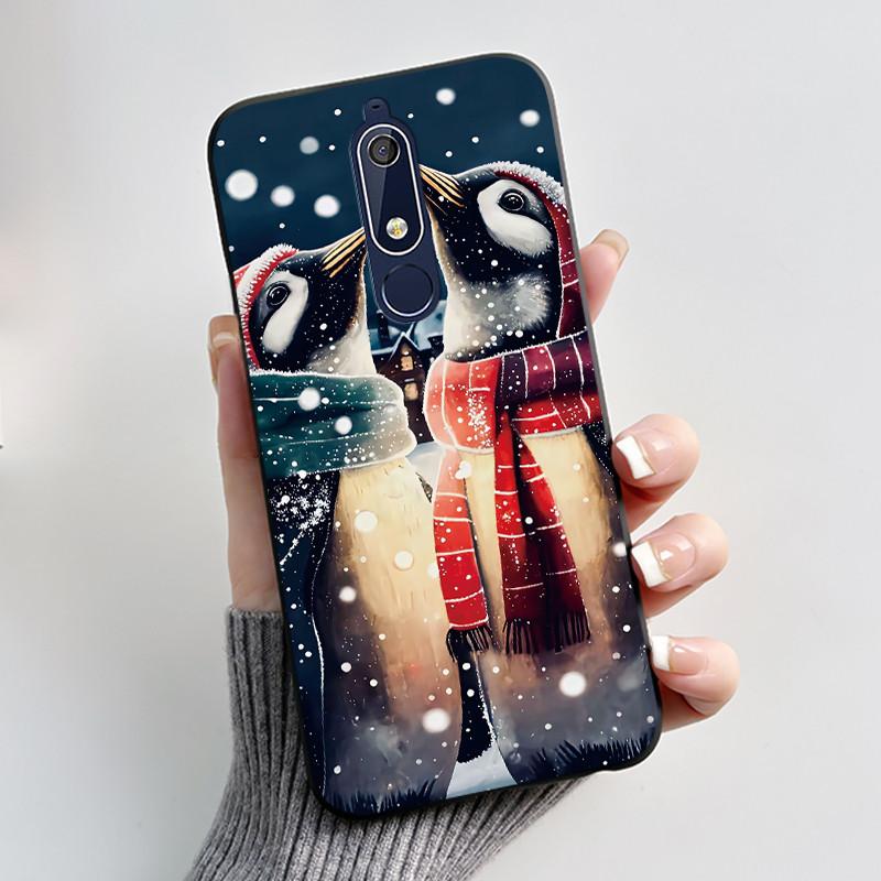 Casing For Nokia 5.1 6.1 Aesthetic Luxury Cute Cool Boys Girls Soft silicone Phone Case Back Cover Black Matte Protective Shell