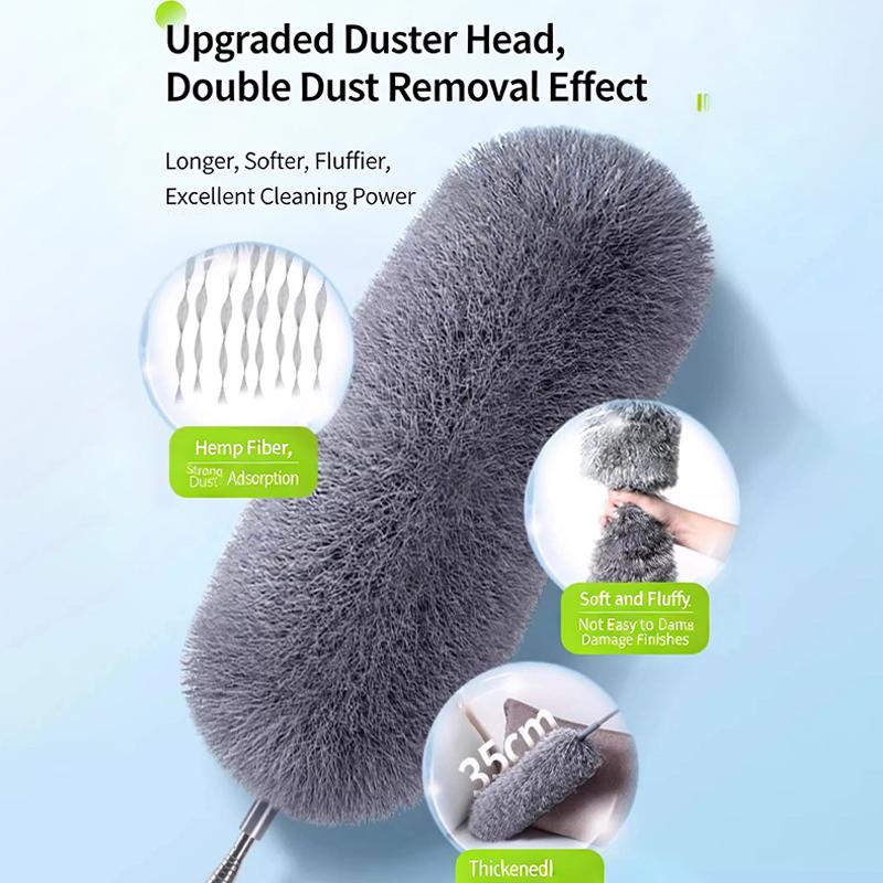 Microfiber Ceiling Fan Duster Extends Up To Long Handled Dust Locking Reusable And Cleaner Brush For Effortless Cleaning