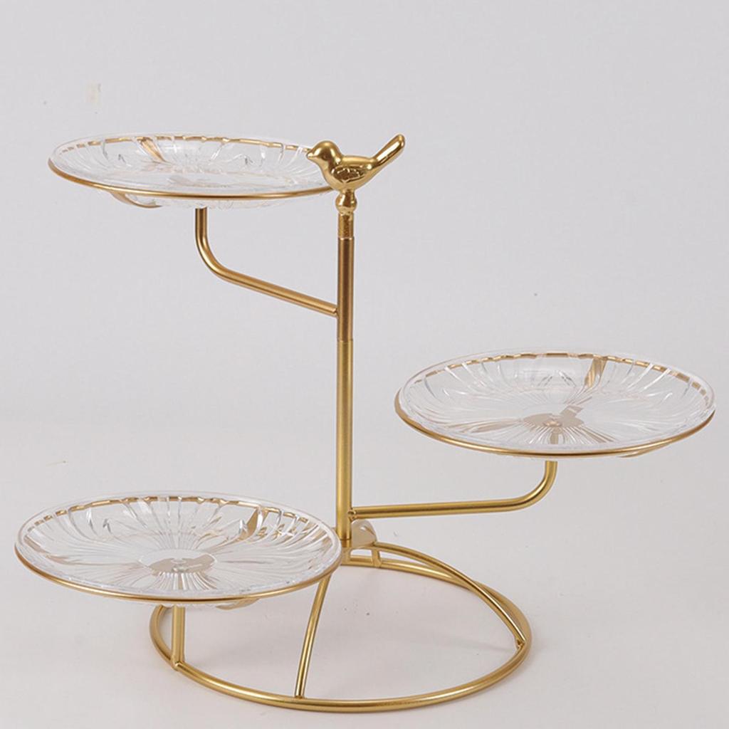 3 Tier Serving Tray Cookie Trays Display Stand Round Cupcake Cake Cooking