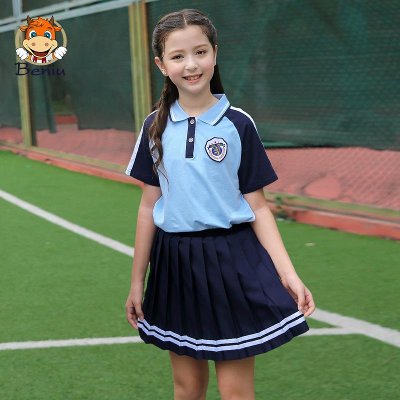 Elementary School Summer Short Sleeve Sports Set for First Grade & Kindergarten