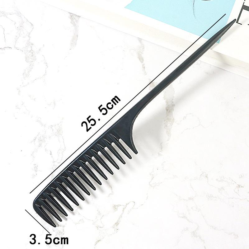 Wide Tooth Teasing Comb with Pointed Tail for Hairdressing and Updo Styling