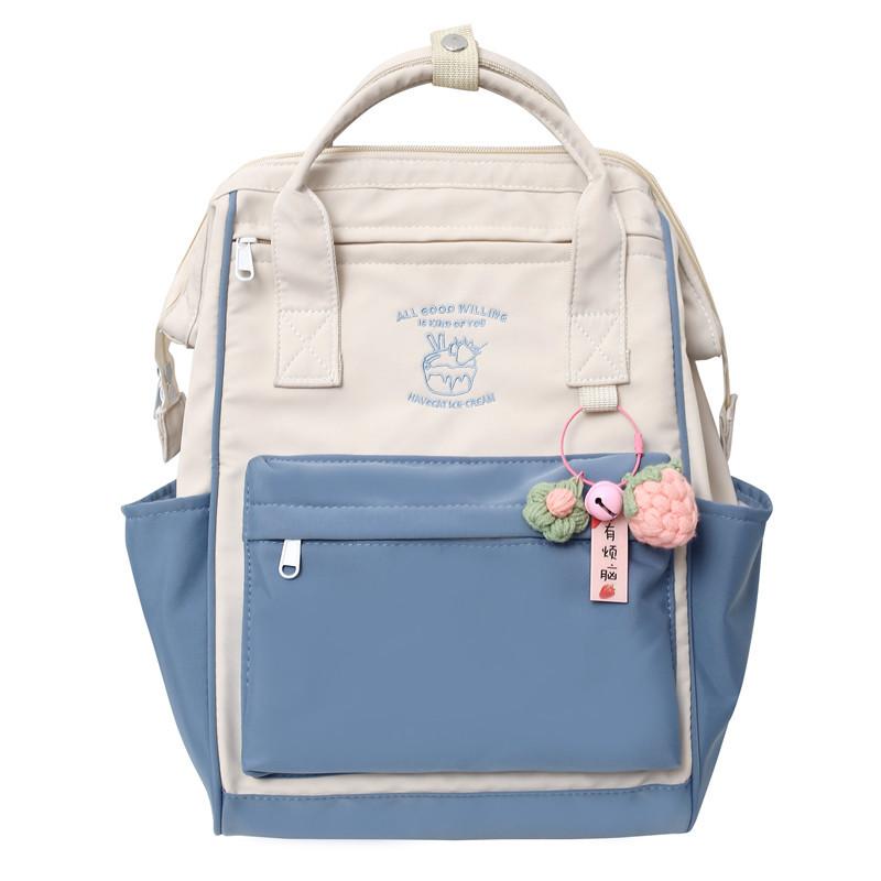 Mori princess small fresh backpack nylon cloth high value fashion versatile go out junior high school student schoolbag girl