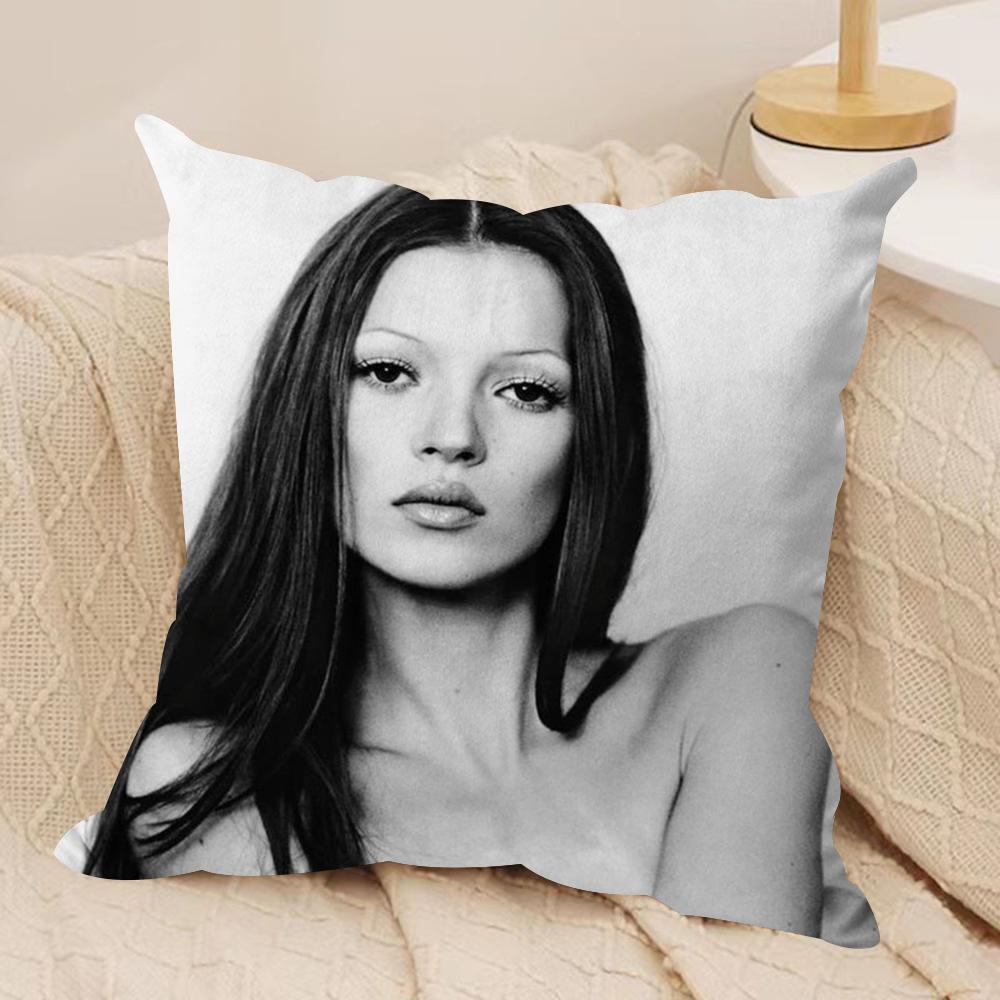 K-Kate M-Moss Cushion Cover Soft Plush Double-Sided Printed Sofa Pillow Cushion Cover | Cozy All-Season Durable Decor Gift