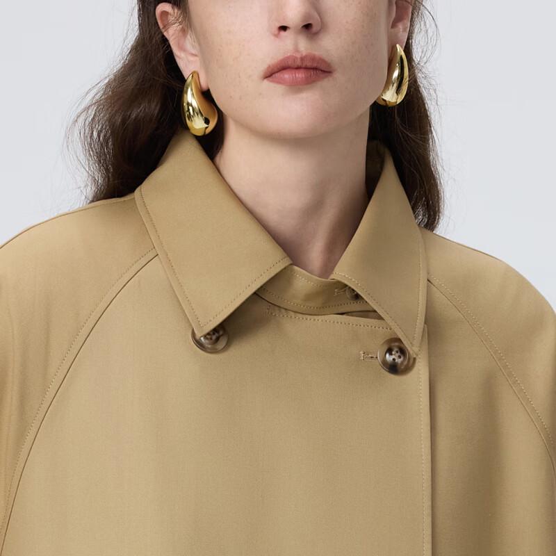 LANCY Wang Churan Style Double-Breasted Trench Coat