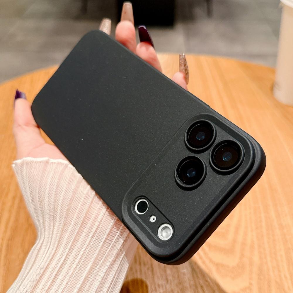 

Original Orange Liquid Silicone Phone Case For iPhone 17 Pro Max 16 17 Pro 13 14 15 12 11 Pro Max Candy Matte Shockproof Coque iPhone17