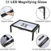 Reading Magnifiers Magnifier With Light, 3x Magnification Reading Magnifiers - chuan