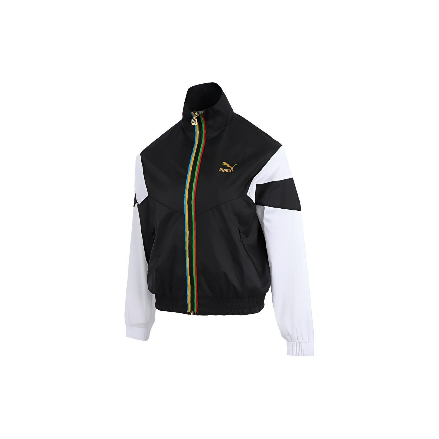 (WMNS) PUMA Woven Thin and light Sports Jacket Black Women s 599065-01 XXL