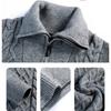 Herbst und Winter Neue Halb-high Neck Verdickt Dicke Nadel männer Pullover Zipper Lose Pullover Gestrickte Pullover Männer
