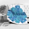 Boho Floral Watercolor Blue Print Blanket Soft Throw Bed Sofa Cover Decorative Quilt Bedspread
