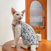 German cat clothes hairless cat Sphinx sling pit strip belly protection bow vest pet cat short sleeved cat