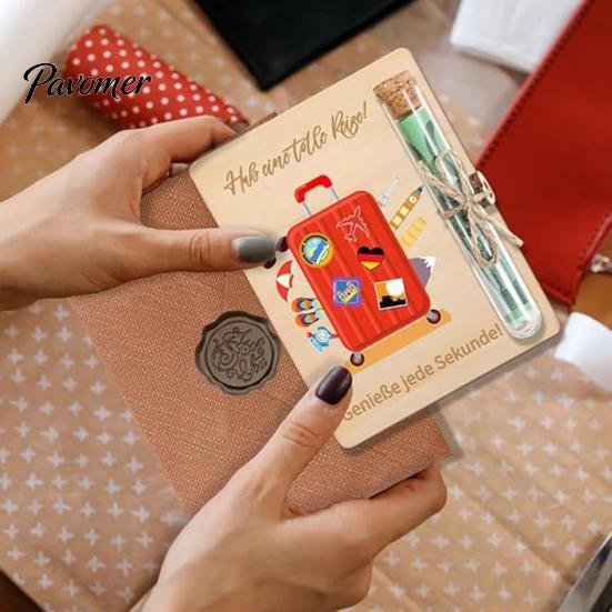 Money Gift Holder 1/2/3Pcs Travel Cash Wooden Red Luggage Anti-deformation Card Men Women Desktop Decoration Ornament