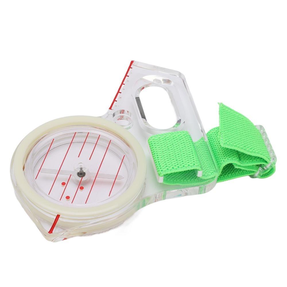 Durable Compact Thumb Orienteering Compass Luminous Green Navigation Compass Survival Compass Hiking Activities