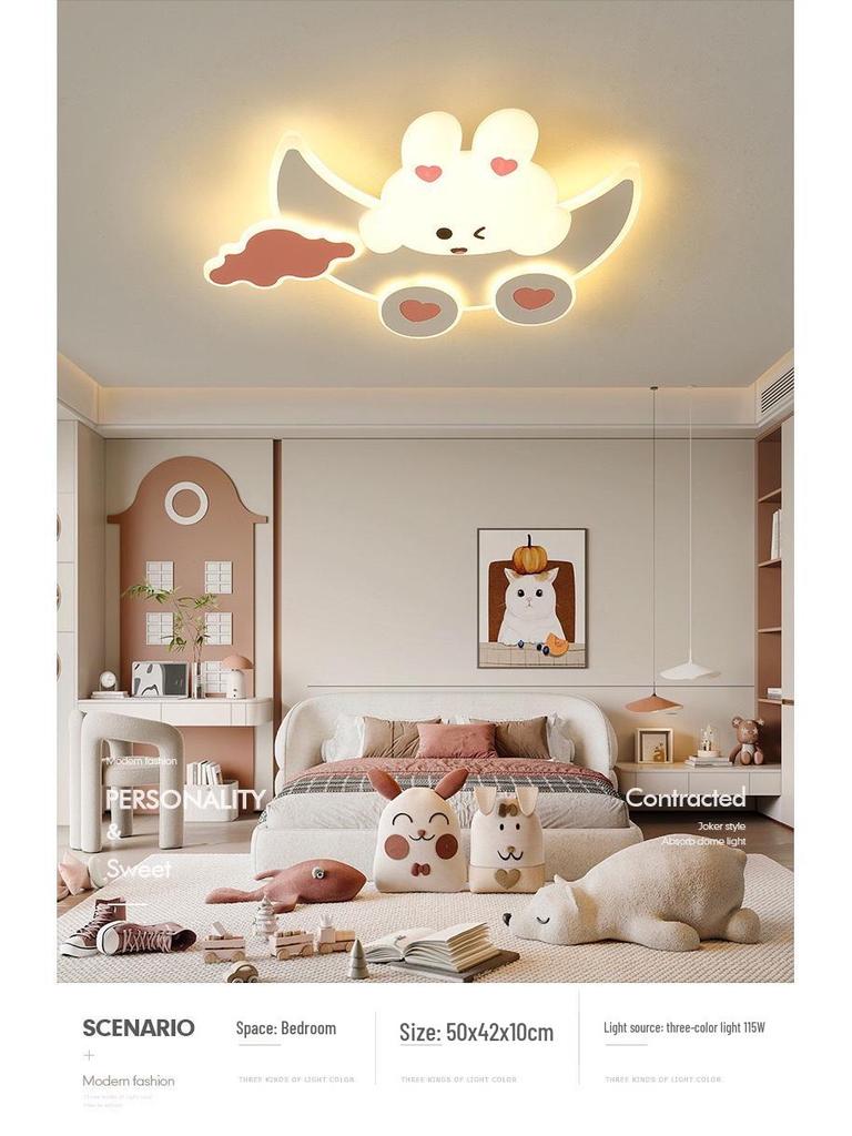 Modern Minimalist Children's Cartoon Ceiling Light for Bedroom