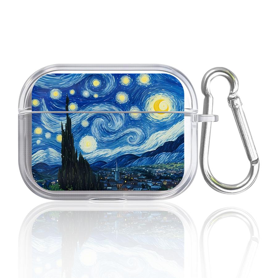 Case For Airpods 4 3 Pro2 Pro3 1 2 Pro Clear Earphone Cases Cover Artistic Aesthetic Patterns