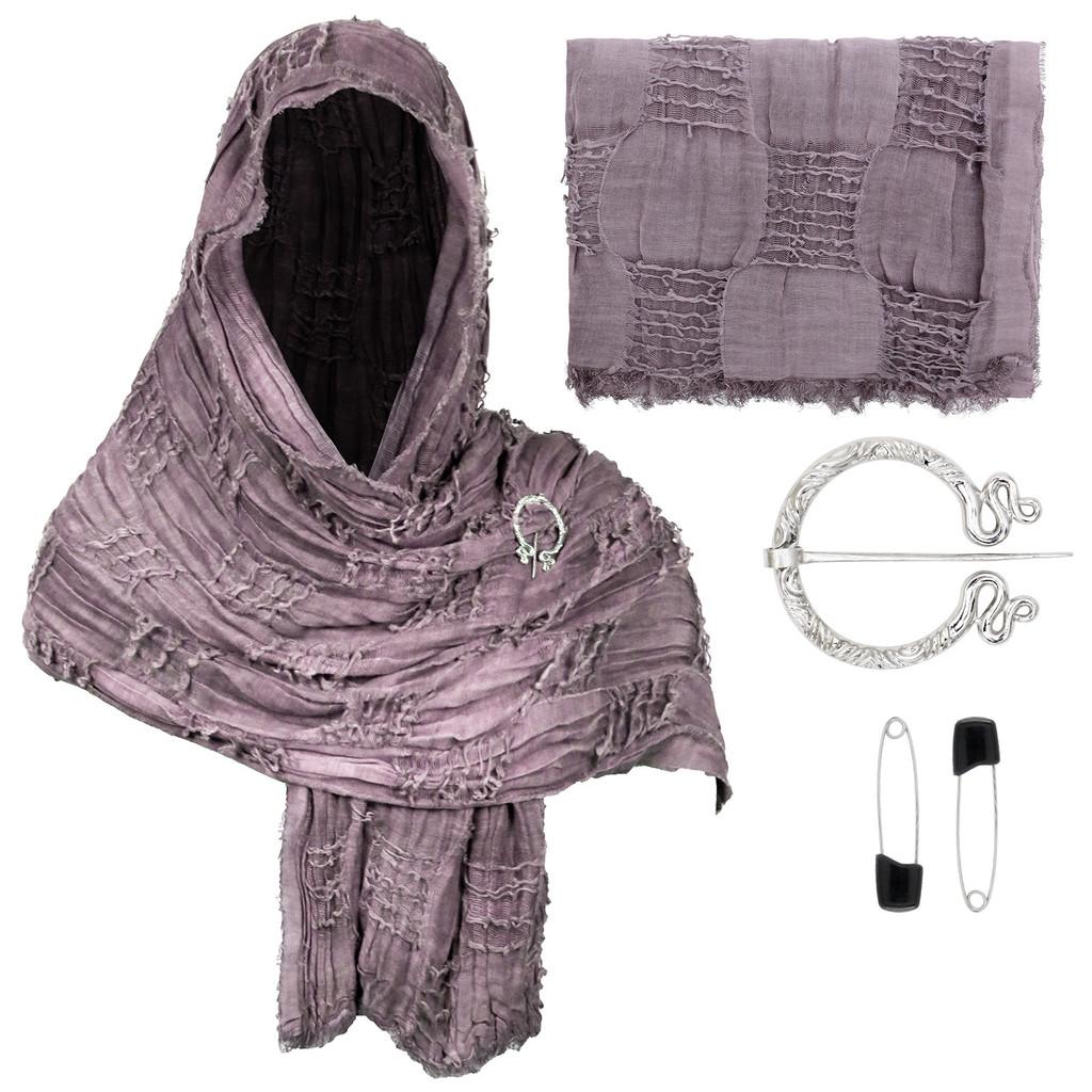 Cotton Linen Shawl With Geometric Pattern And Fringe For Casual Summer Wear