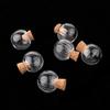 6 Pcs Mini Pumpkin Glass Bottle Vial Pendant with