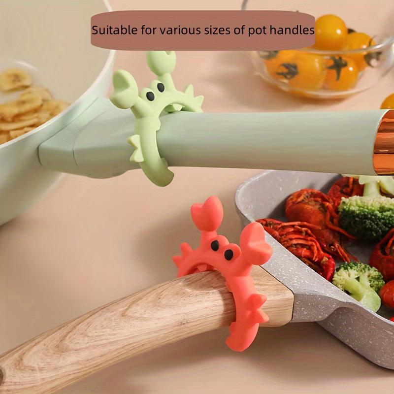 Crab-Shaped Silicone Spatula Holder - Heat-Resistant Kitchen Utensil Rest, Essential Cooking Accessory for Safe and Easy Storage