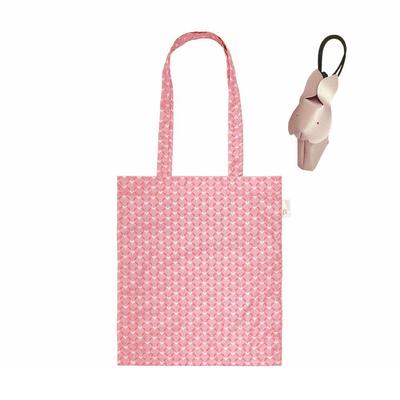 Dünne Tragetaschen-Art Öko-Tasche mit Tier-Charm-Etui Tote [Rootote] LT.Charm & (104604 Kaninchenherz)