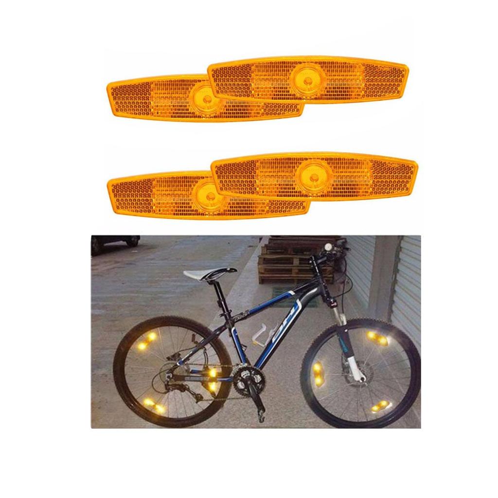 Set of 4 Bicycle Reflectors, Reflectors, Wheel Spoke Reflectors, Reflective