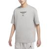 Jordan FW22 Solid Color Logo Print Letter Crew Neck Short Sleeve T-Shirt Men Tops Gray DV9727-062