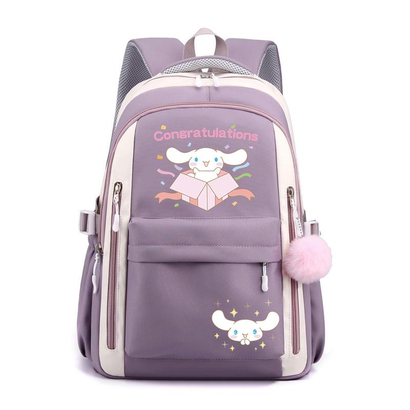 Cartoon Puppy Printed College Style Backpack Student Casual Schoolbag Large Capacity Student Schoolbag