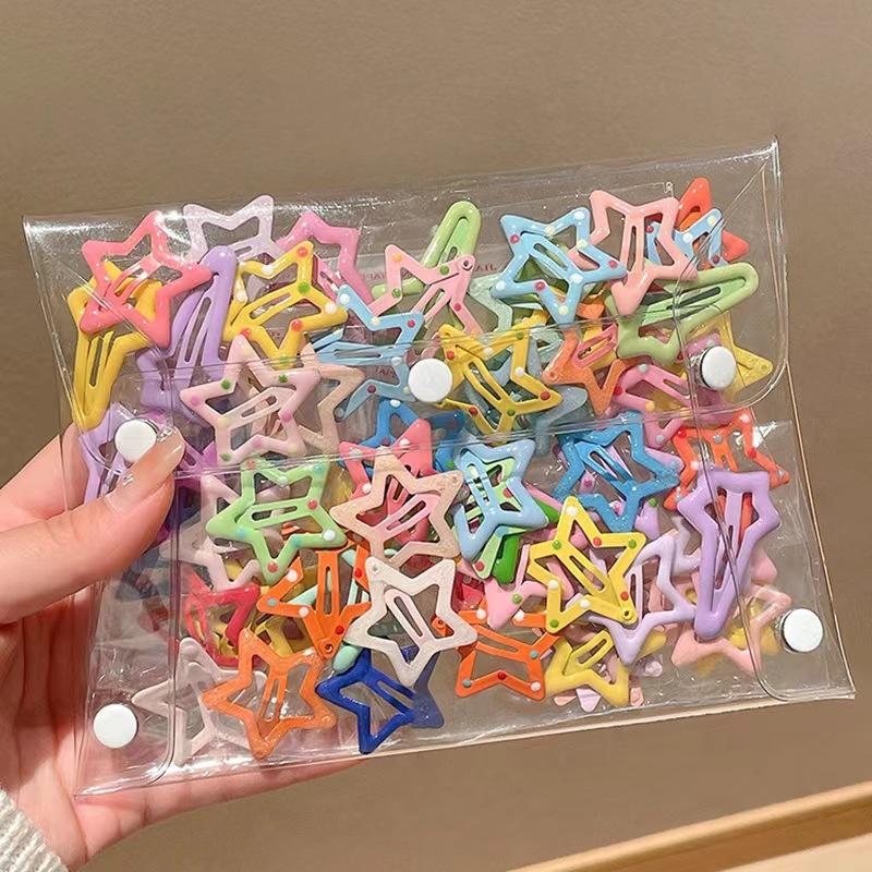 10pcs Colorful Star BB Hair Clips Y2K Women Grils Cute Metal Star Hairpin Side Barrettes Hair Grip Headwear Hair Accessories