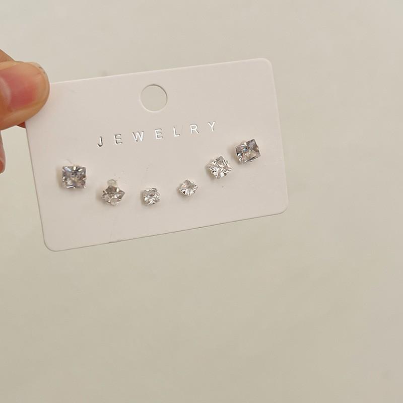 Exquisite Set, Earrings, Niche Design Earrings, Women's High-end Stud Earrings, Women's 6-piece Set