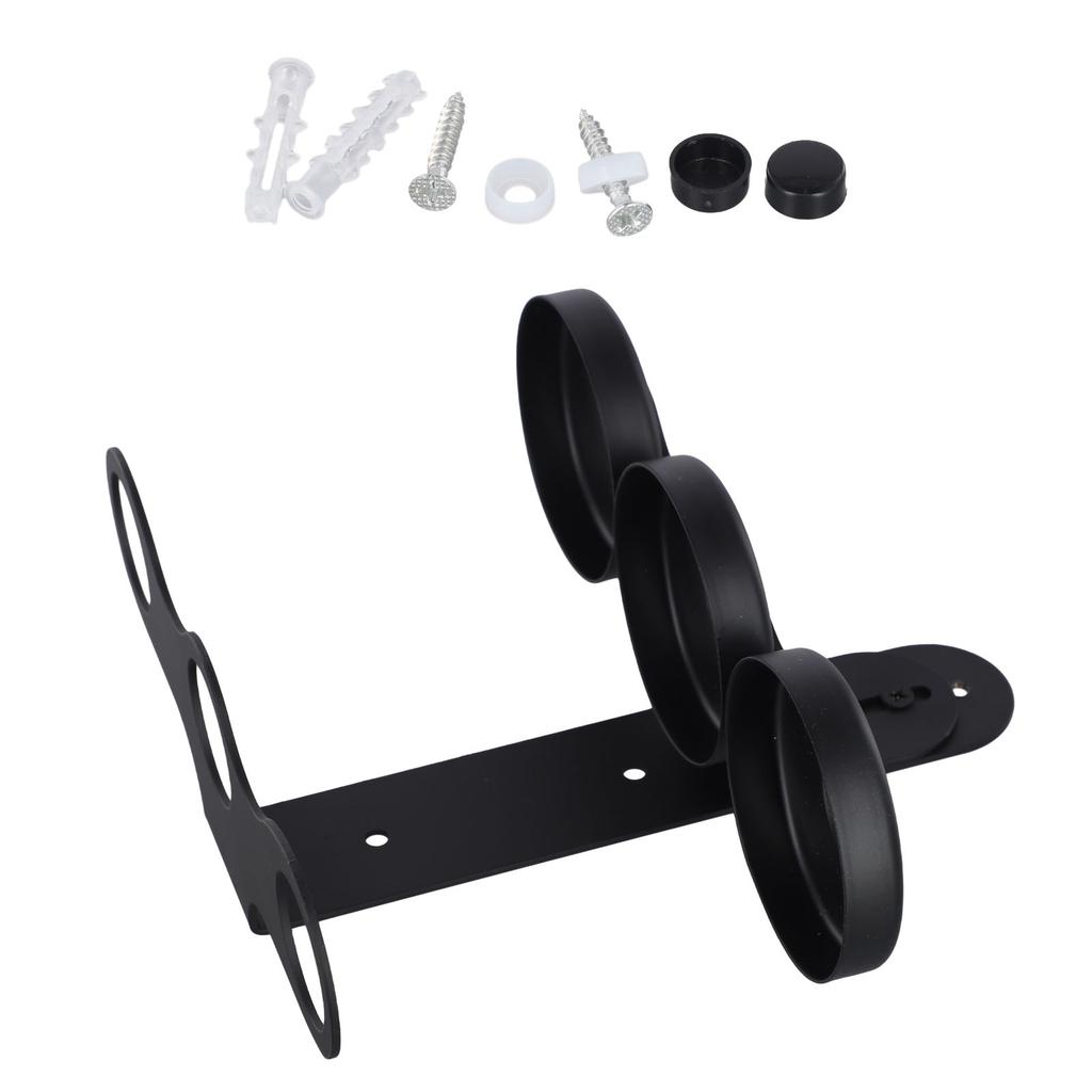 Functional Wall Mount Soap Dispenser Bracket with Shower Gel Shampoo Rack