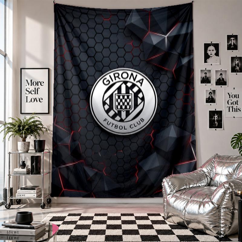 Girona FC Wall Tapestry Home Decor Wall Hanging Cloth for Bedroom Living Room Background