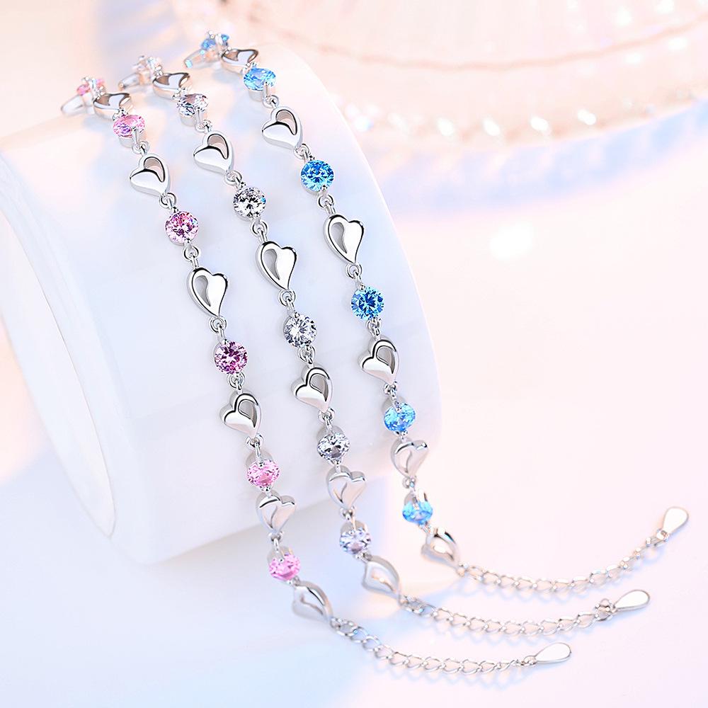 Elegant Starry Heart Women's Bracelet - Luxury Chain for Best Friends
