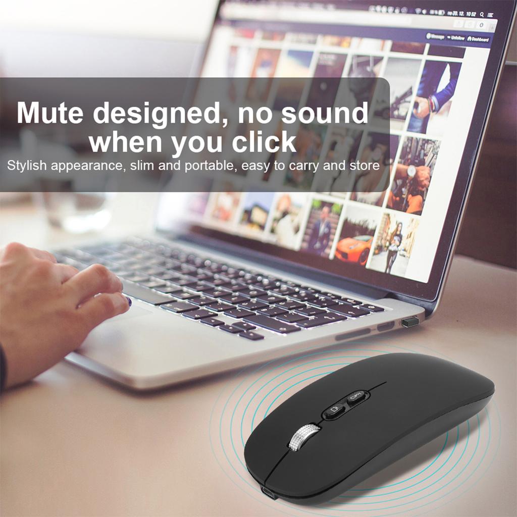 2.4Ghz Wireless Rechargble Mouse Ergonomic Computer Optical Mice for