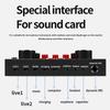 Bluetooth Live Sound Card 8 Modes Voice Changer Sound Mixer Board with 16 Sound Effects for Karaoke Live Streaming Black