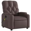 Massage Chair Brown Faux Leather