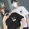 Couple clothing summer clothing new trend ins spring and summer loose Korean version short-sleeved T-shirt Hong Kong style student clothing