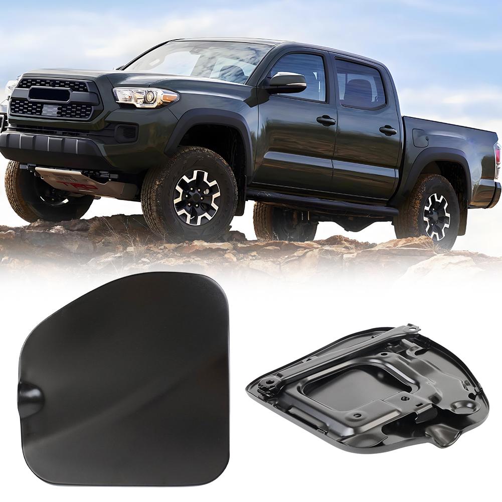 Fuel Filler Lid Replace 77305-04904 Fuel Gas Tank Door Cover Cap for Toyota Tacoma 2005-2015 Double Cab Short 5 Foot Bed
