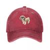 Shih Tzu Perro Cachorro Lindo Regalo Gorra de Béisbol Montañismo lujo Gorra Mujer Streetwear Sombrero Unisex Béisbol Unisex Mujer