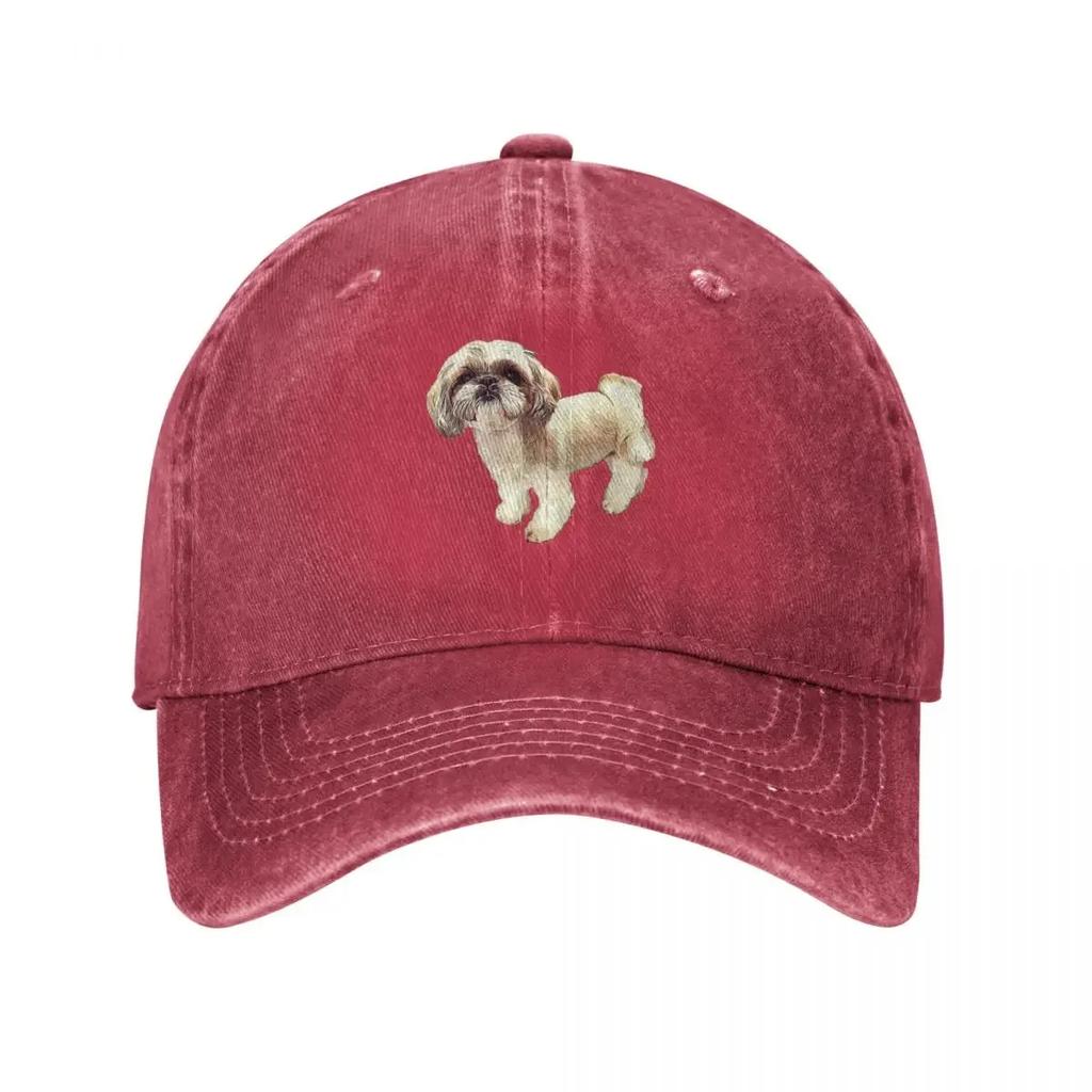Shih Tzu Perro Cachorro Lindo Regalo Gorra de Béisbol Montañismo lujo Gorra Mujer Streetwear Sombrero Unisex Béisbol Unisex Mujer