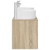 Bathroom Furniture Set 3 pcs Sonoma Oak 49.5 x 44.5 x 65.5 cm