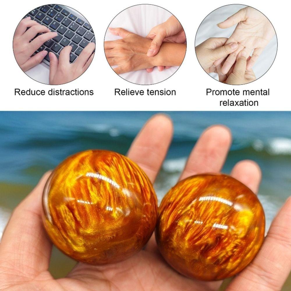 Relax Hands Hand Massage Balls Resin Stone Collection Creative Gift Hand Training Massage