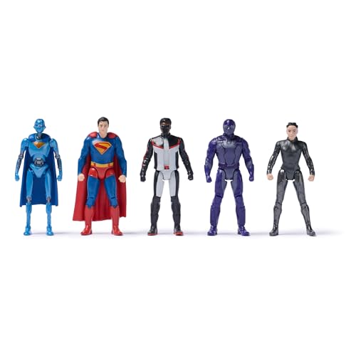 DC Comics, Superman Heroes Vs. Villains 5-Pack, 3-Inch Action Figures, Stylized Superhero Figures with Dynamic Poses and Battle-Ready Armor, Ages 4+