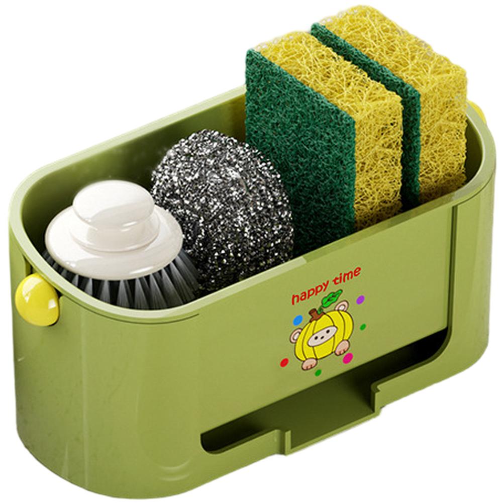 1PCS Multi-Functional Kitchen Sink Stand Sponge Holder Dish Drainer Organizers Plastic Movable Ventilated Drainage Rack