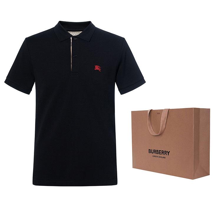 Burberry Camisa Polo Hombre Negro 80362501