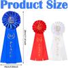 3PCS Award Ribbon Rosette Set, Blue Red White Participation Ribbon 1st 2nd 3rd Place Ribbons Ribbon Rosette Award Ribbons for Winners Spelling Bee