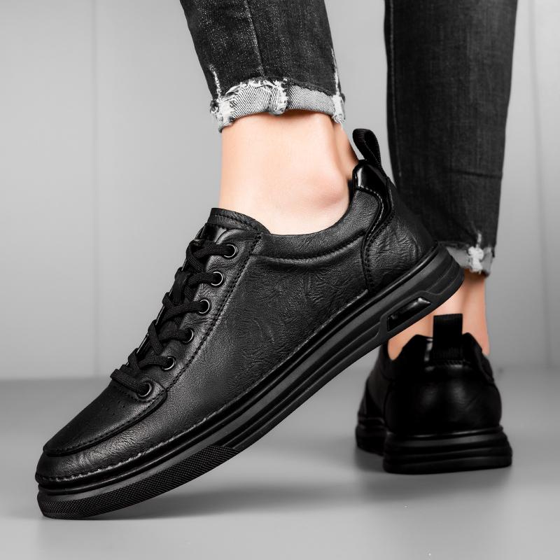 Luxury Brand Mens Casual Shoes Genuine Leather Man Sneakers Non-Slip Comfort Flats Leisure Walk Male Footwear New Outdoor Shoes