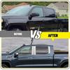 Fit GMC Silverado Sierra 1500 Pillar Posts Door -24 Trim Window Gloss Chrome