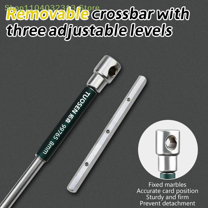 T/L 2/2.5/3/4/5/6/8/10mm Torx Screwdriver Type Allen Hex Wrench Chrome T-shaped Hand Tool Extended T-Socket Bicycle repair tool
