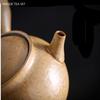 350 ml japanische Teekanne aus grober Keramik, Vintage-Stil, großes Fassungsvermögen, seitlicher Griff, Keramik, schönes Teesieb, traditionelles Teegeschirr