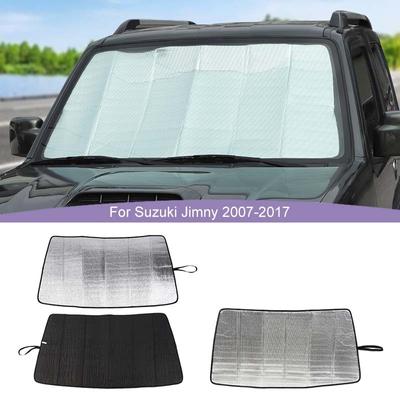 Auto-Windschutzscheiben-Sonnenschutz, Fensterschatten, faltbare Sonnenblende, passend für Suzuki Jimny 2007–2017, Auto-Innenzubehör