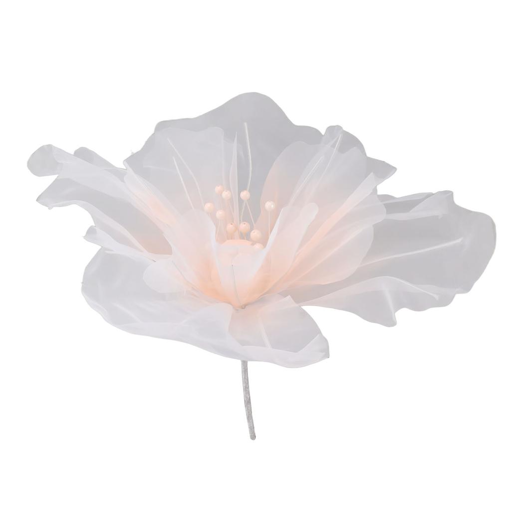 Gauze Flower 19.7in Diameter Soft Bright Colors Light Reusable Handcrafted Organza Flower for